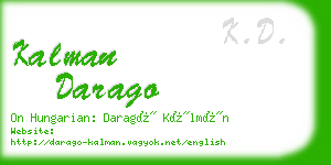 kalman darago business card
